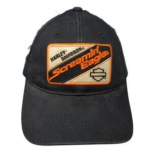 Harley-Davidson Screamin' Eagle Trucker Cap Black One Size Mesh Back Maingate